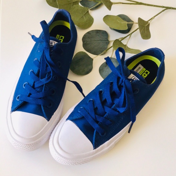 converse with lunarlon blue